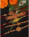 YouBella Designer Bracelet Rakhi and Greeting Card Combo Set for Brother Raksha Bandhan Gift for Brother